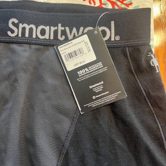 Smartwool Men's Black Merino Sport 250 Boxer Briefs - Picture 2 of 2